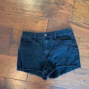 Black Abercrombie Denim Shorts